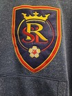 Mitchell   Ness Real Salt Lake Hoodie Mens M Mls Pullover Sweatshirt Crest Patch