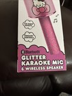 New Never Opened Box Glitter Karaoke Mic Wireless Speaker Hello Kitty