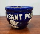 Point Pleasant  New Jersey  Blue Glaze Flower Pot  5  Tall   Sea Beach Theme