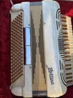 Vintage Pollina   Mother Of Pearl Accordion   Made In Italy   W case  Working