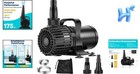 Submersible Water Pump 175w 3000gph Koi Pond Barrier Bag Abs Housing 120v Black