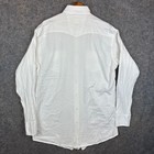 Wrangler George Strait Troubadour Western Shirt Mens Xlt White Snap Front
