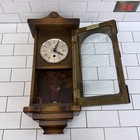 P f  Bollenbach Wood Pendulum Wall Clock With Key Tested Works