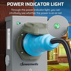 Dewenwils 50 Amp Power Inlet Box 125 250-volt 60hz Backyard Ss2-50p Waterproof