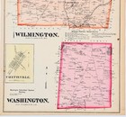 1872 Plat Map Wilmington - Washington Township Pennsylvania Lawrence County