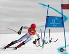Mikaela Shiffrin Signed 8x10 Photo Autographed Bas Olympic Games Gold Medals 96