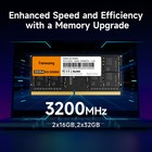 Fanxiang Ddr4 Ram 64gb  2x32gb  3200mhz Pc4-25600 Sodimm 260-pin Laptop Memory