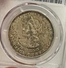 El Salvador - 1893-cam Large Silver Peso  pcgs Xf 45 
