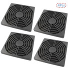 4 Pcs 120mm Black Square Plastic Cooling Fan Filter Cover  Dust Screen For Filte