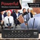 Pyle Wireless Bluetooth Portable Battery Operated 4-mic Set 5lbs  Pdwm4120