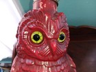 Eric Olsen 1968 Red  Owl Decanter Lamp  14 3 4  Tall Very Rare No Harp