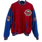 Nlbm Negro Leagues Baseball Museum All Star Bomber Jacket Size Xl Big Boy Vtg