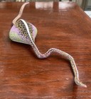 Vintage Oaxacan Wood Carving Medardo Blas Snake Mexican Alebrije Folk Art 14 5   