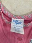 Vintage Baby Bgosh Oshkosh Plaid Romper Overalls Usa Made 24 Months Pink Bear