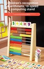 Wooden Math Counting Toy 100 Beads 10 Row Abacus Preschool Learning Educational 