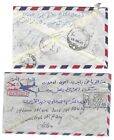 Saudi Arabia To Aden Yemen 1950 Two Registered Air Mail Covers