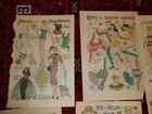 5 Kathy Keene Uncut Paper Doll Sheets From 1950s   More