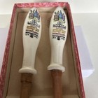 Vintage Disneyland  New Orleans Square Salad Fork   Spoon  Wood Retro 11   