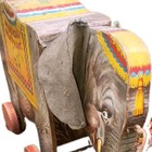 Vintage Fisher Price Wooden Pull Push Toy Musical Elephant Works Well 1948  145