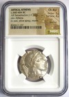 Attica Athens Owl Ar Tetradrachm Silver Coin 440-404 Bc  Certified Ngc Choice Au