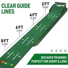 Golf Putting Green  Mat For Indoors  Putting Matt With Ball Return And 3 Hole   