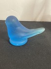 Bluebird Of Happiness Satin Rare Leo Ward Signed Glass Blown