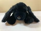Russ Berrie Thunder Dog Plush Black Cocker Spaniel Stuffed Animal 16 