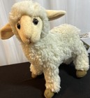 Nwt Handcrafted Sheep Kid Beige Ewe Lamb Plush Stuffed Animal 11  By Hansa Toys
