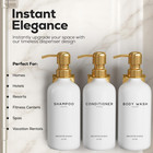 Luxury Shampoo And Conditioner Dispenser Set Wall Mounted By  - Refillable Shamp