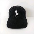 Nwt Ralph Lauren Polo Baseball Hat Black White Big  Pony 3