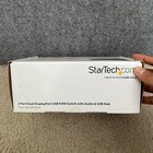 Startech Sv231dpddua 2 Port Dual Displayport Usb Kvm Switch With Audio   Usb Hub