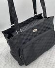 Pet Carrier W  Shoulder Straps  Black With Squares Pattern  Cat dog Tote