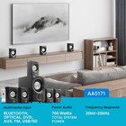 Acoustic Audio Home Theater 5 1 Bluetooth Speaker System With Fm Tuner New
