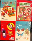 Vtg Christmas Coloring activity Books  set Of 4 