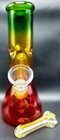 8  Rasta Tobacco Hookah Water Pipe Bong Glass Free Pipe 