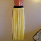 Women s Plus Size  A Line Solid Stretch Pleated Full Long Maxi Skirt  1x