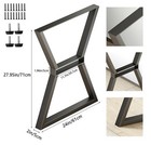 Industrial Cast Iron Table Legs 28    High - Set Of 2