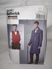 Butterick B6502 Coat Vest Cosplay 6502 Pattern Victorian Edwardian Era Cut Sz 48