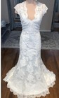 Exclusive Bridals By A c e  Ivory Lace Wedding Dress  Size 10  2013 Model