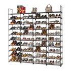 10 Tier 80 Pairs Shoe Rack Organizer Storage Shelf Home Saving Space Standing