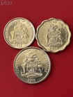 Bahamas 3 Coins Set 5 10 25 Cent - Uncirculated