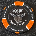 115th Anniversary Buddy Stubb s Hd  arizona  black  Harley Davidson Poker Chip