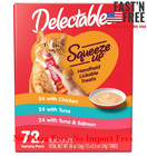 72 Ct Hartz Delectables Squeeze Up Interactive Lickable Wet Cat Treat Flavor