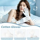 30 Pairs White Cotton Gloves  Soft Stretchable Unisex Gloves For Everyday Use