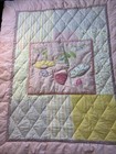 Baby Connection Pink Flower Quilt Vintage Soft Exceptional 