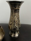 Brass  Figurine With Brass Star Cut Out Candle Holder Home Decor