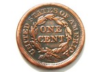 1853 Vf Braided Hair Liberty Head Large Cent   Nice Lower Priced Coin To Collect
