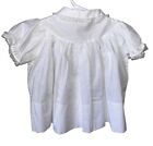 Vintage Cherub Smocked Baby Dress White W  Pink   Lace Details