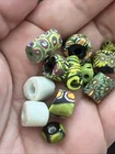 Antique Venetian Assorted Millefiori Italian Glass Beads Collected African Trade
