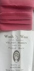 Vintage 1    Aralia Rose Pink Velvet Ribbon Rayon 3 Yards French Made   495 B35